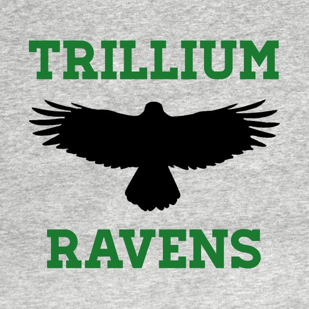 Trillium Ravens by fableillustration